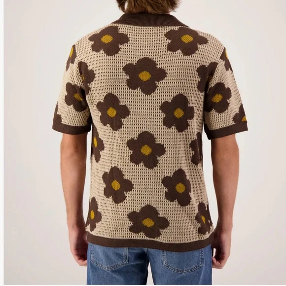 Massive Luxury  Open Knit Floral Shirt (Contemporary)
Super Massive size L Nwt - Picture 3 of 7